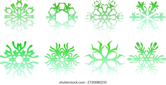 Snowflake Set – Decorative Winter Craft. Paper Cut Snow – Handmade Winter Decoration