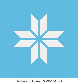 Snowflake set. On isolated background. Snowflake collection. Christmas icon. Frost. Vector illustration