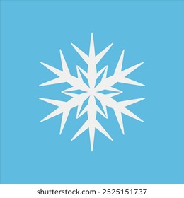 Conjunto de copo de nieve. Sobre fondo aislado. Colección del copo de nieve. Icono de Navidades. Escarcha. Ilustración vectorial