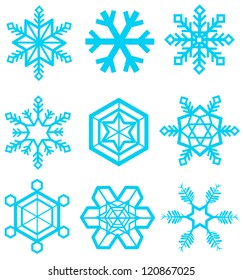 Snowflake set Vectors