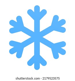 Snowflake Sign with Flat Icon