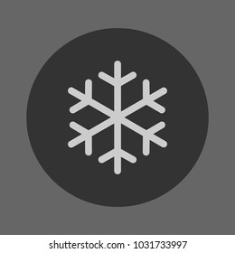 snowflake sign icon