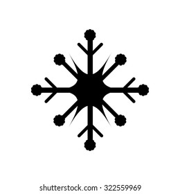 Snowflake sign icon