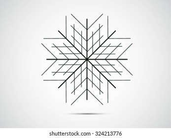 Snowflake sign icon