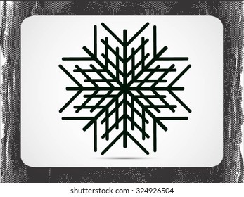 Snowflake sign icon