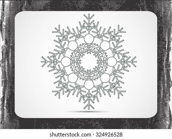 Snowflake sign icon