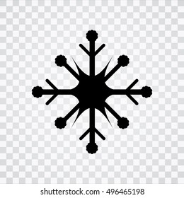 Snowflake sign icon