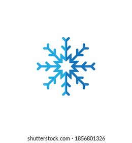 Snowflake sign icon, vector illustration