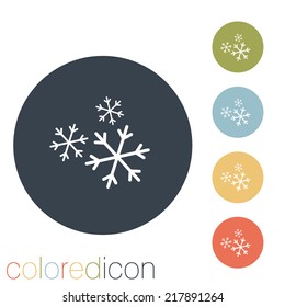 snowflake sign. the weather icon