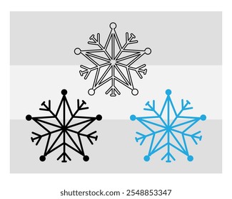 Snowflake, Snowflake Silhouette, Snow, Blizzard, Winter,  Snowflake Png, outline, Clipart, Vector, 
