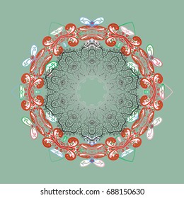 Snowflake simple. Abstract wallpaper, wrapping decoration. Symbol of winter, Merry Christmas holiday, Happy New Year celebration Vector illustration. Snow on colored background.
