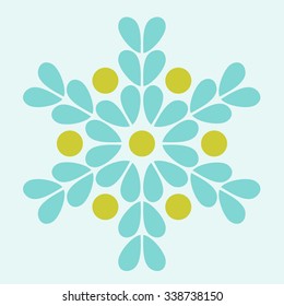 Snowflake simple icon.