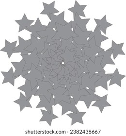 Snowflake simple icon isolated on white background for winter design and decoration