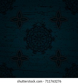 Snowflake simple. Snow on dark blue rough background. Abstract wallpaper, wrapping decoration. Symbol of winter, Merry Christmas holiday, Happy New Year celebration Vector illustration.
