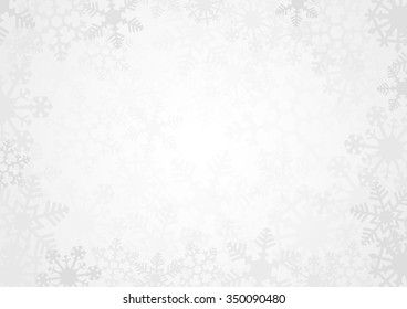 Snowflake Simple Vector Background White
