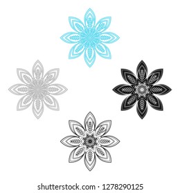 Snowflake single icon in cartoon,black,flat,monochrome style for design.Christmas vector symbol stock illustration web.