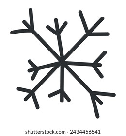 Schneeflocken Skizze Symbol Hand Zeichnung Vektor-Illustration