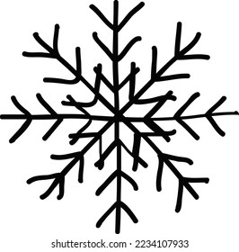Diseño vectorial de la ilustración de Snowflake