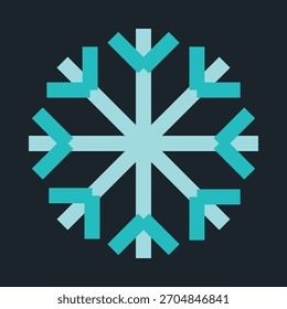 Schneeflocke smart trendy Vektor schön erstaunlich Design nützlich Illustration bunten Hintergrund.eps