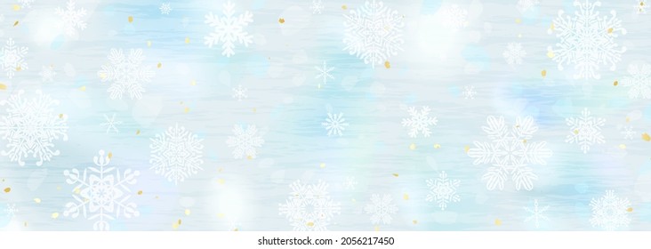 Ilustración de fondo gris azul y copo de nieve