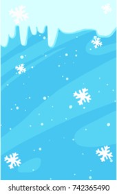 Snowflake snow blue white background