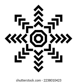 Copo de nieve. Nieve y cristal de nieve. Invierno. Vector.