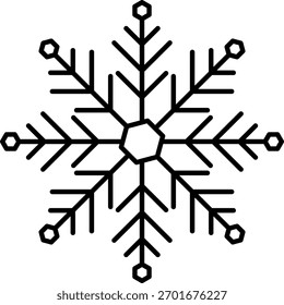 Floco de neve neve congelar inverno delinear ícone. Ícone de floco de neve. Mantenha-se congelado. Marcação em flocos de neve Manter abaixo de zero. Ar condicionado. Ícone de linha fina de flocos de neve definido. Snowflake Ilustração simples.