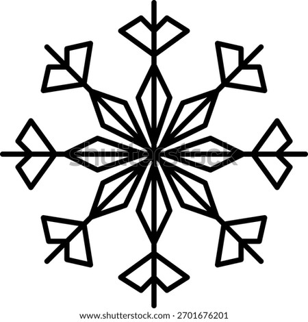 Snowflake snow freeze winter thin line outline icon. Snowflake icon. Keep frozen. Snowflake marking. Keep below zero. Air conditioner. Snowflakes thin line icon set. Snowflake Simple illustration.