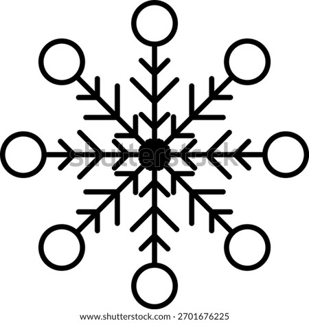 Snowflake snow freeze winter thin line outline icon. Snowflake icon. Keep frozen. Snowflake marking. Keep below zero. Air conditioner. Snowflakes thin line icon set. Snowflake Simple illustration.