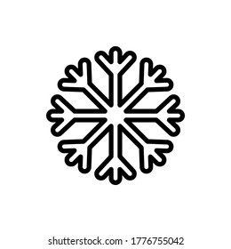 Snowflake, snow icon. Simple line, outline vector elements of forecast icons for ui and ux, website or mobile application