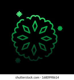 Icono de nolan de nieve copo de nieve. Línea delgada simple, contorno vectorial de iconos de invierno para ui y ux, sitio web o aplicación móvil