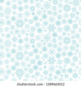snowflake snow seamless pattern illustration