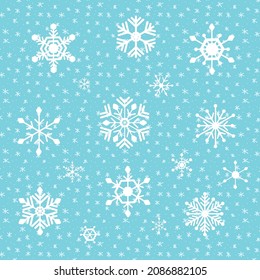 snowflake snow seamless vector background 