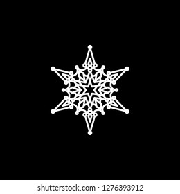 Snowflake, snow, winter icon. Element of winter icon for mobile concept and web apps. Detailed Snowflake, snow, winter icon can be used for web and mobile