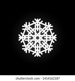 snowflake, snow, winter neon icon. Elements of Snowflakes set. Simple icon for websites, web design, mobile app, info graphics