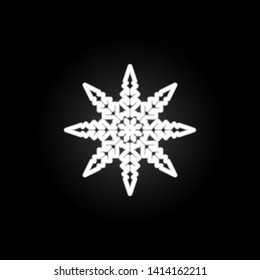 Snowflake, snow, winter neon icon. Elements of Snowflakes set. Simple icon for websites, web design, mobile app, info graphics