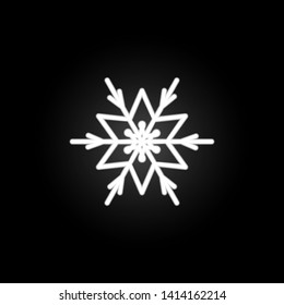 Snowflake, snow, winter neon icon. Elements of Snowflakes set. Simple icon for websites, web design, mobile app, info graphics