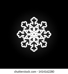 Snowflake, snow, winter neon icon. Elements of Snowflakes set. Simple icon for websites, web design, mobile app, info graphics