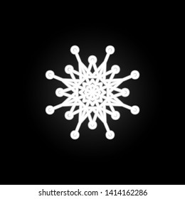 Snowflake, snow, winter neon icon. Elements of Snowflakes set. Simple icon for websites, web design, mobile app, info graphics