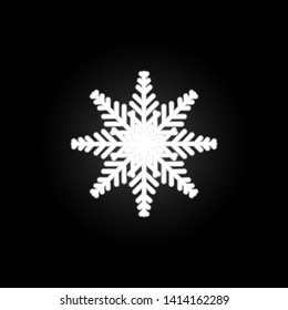 Snowflake, snow, winter neon icon. Elements of Snowflakes set. Simple icon for websites, web design, mobile app, info graphics