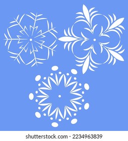 Snowflake  snow winter New Year holyday