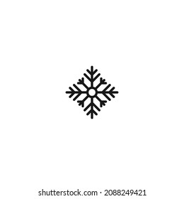 snowflake soft black icon , christmas icon , isolated white background 