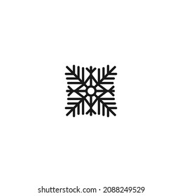 snowflake soft black icon , christmas icon , isolated white background 