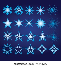 Snowflake and Star Elements