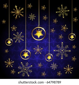 Snowflake and stars