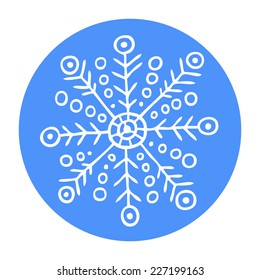 Snowflake sticker