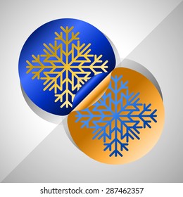 Snowflake stickers for decoration, as part of other designs and for other creative purposes.
Editable vector with several layers.
Eps 10