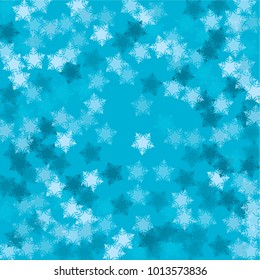 Snowflake storm which consists of isolated elements. Stylish, consist of beautiful elements in snowflake storm. Can be used as print, wallpaper, cards, poster, logo, background