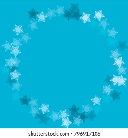 Snowflake storm which consists of isolated elements. Stylish, consist of beautiful elements in snowflake storm. Can be used as print, wallpaper, cards, poster, logo, background