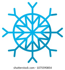 snowflake style in natural winter season